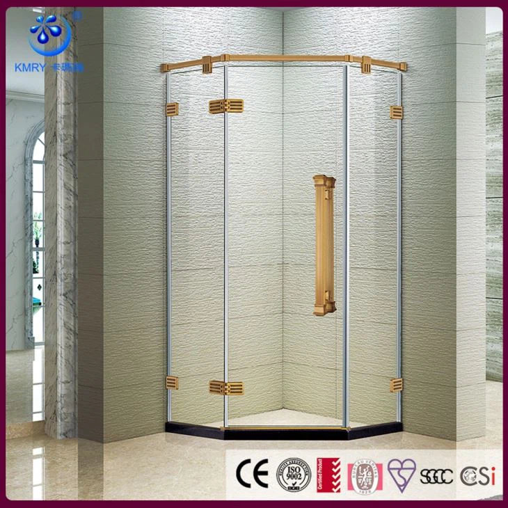 Дверь душа с бриллиантами без пристройки к шарнирной ванне с оборудованием из нержавеющей стали, 36 дюймов, матовая бронзовая отделка (KK3631)
